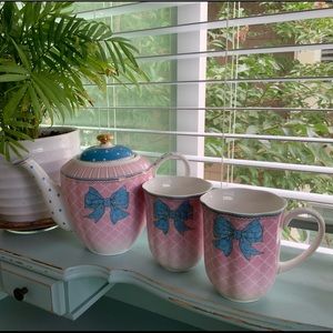 Adorable China Tea Set (Pot & 2 Cups)
